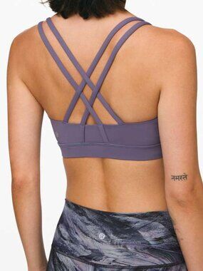 NWOT Lululemon Energy Bra Purple Quartz size 4